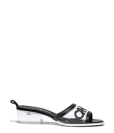 mule chanel transparente|Sandals .